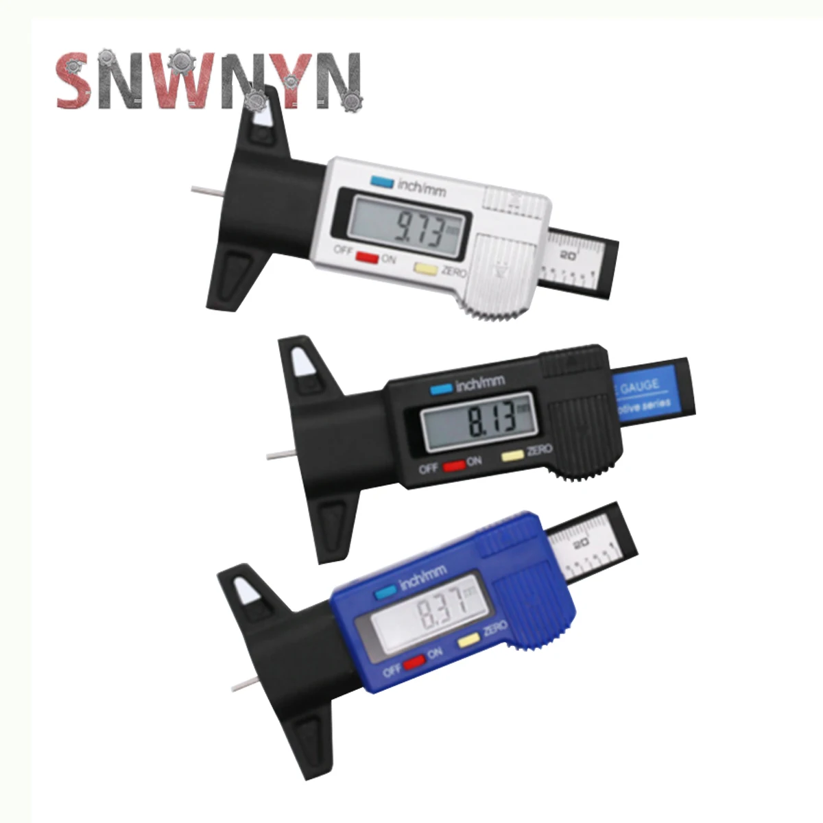 0-25.4mm Digital Car Tyre Tire Tread Depth Gauge Meter Caliper Thickness Gauges Auto Tire Wear Detection Measuring Tool