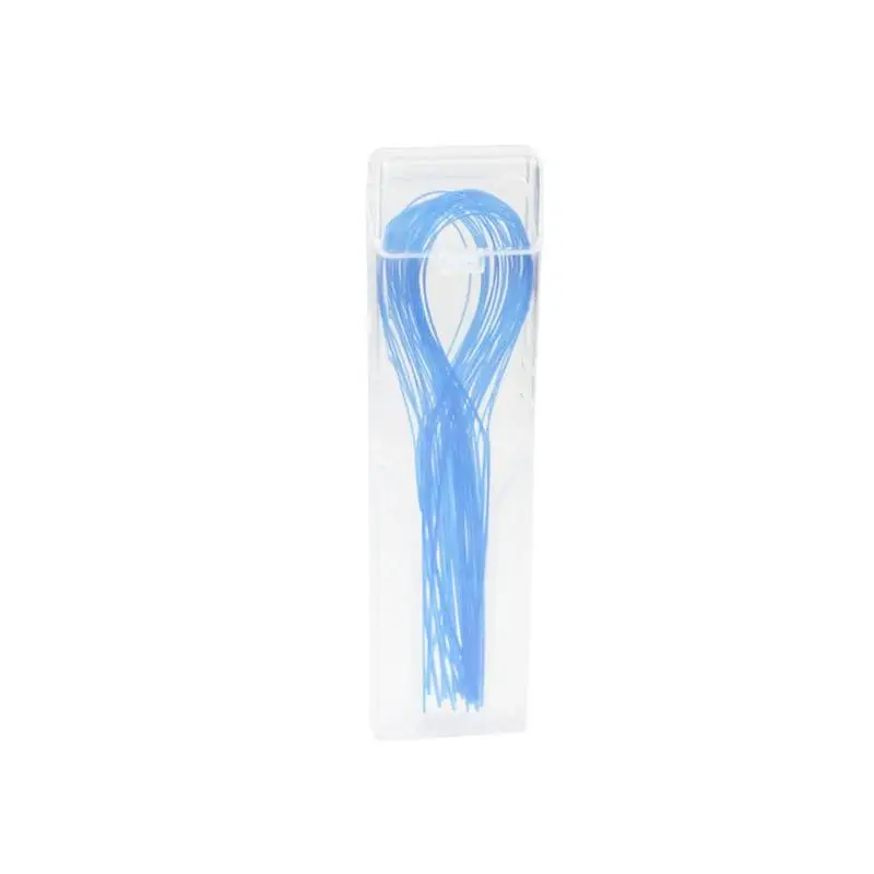Цветной случайный стоматологический для ротовой полости нить Threader flossing игла игрушка износ свинцовые обручи для коррекции через свинцовые подтяжки стальная зубная тяга