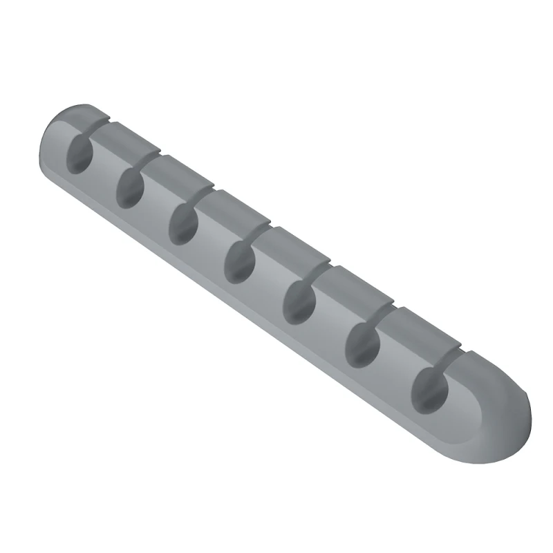 7 holes gray Essager Кабельный органайзер USB Кабельный Держатель мышь наушники зарядное устройство шнур протектор стол зажим для намотки офис управление - Цвет: 7 holes gray