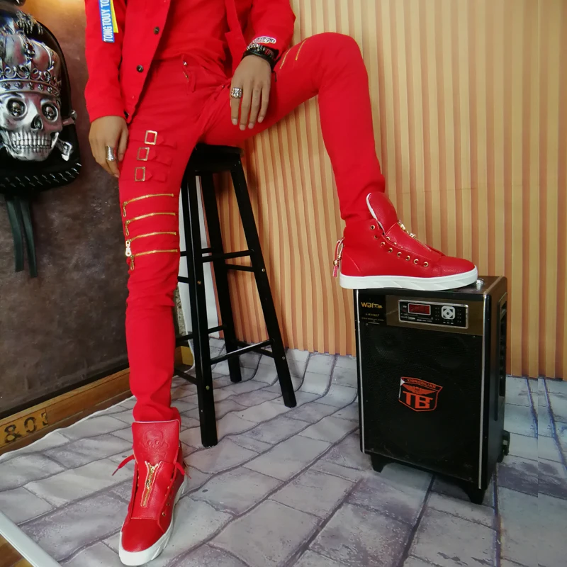 Осенние мужские повседневные штаны уличная мода для мужчин индивидуальность