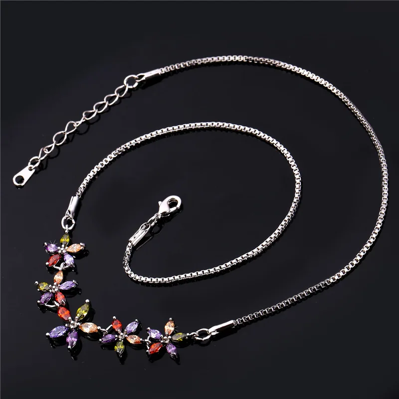 Ожерелье KPOP Женская Циркон бренд золото цвет ожерелье из турмалина модные