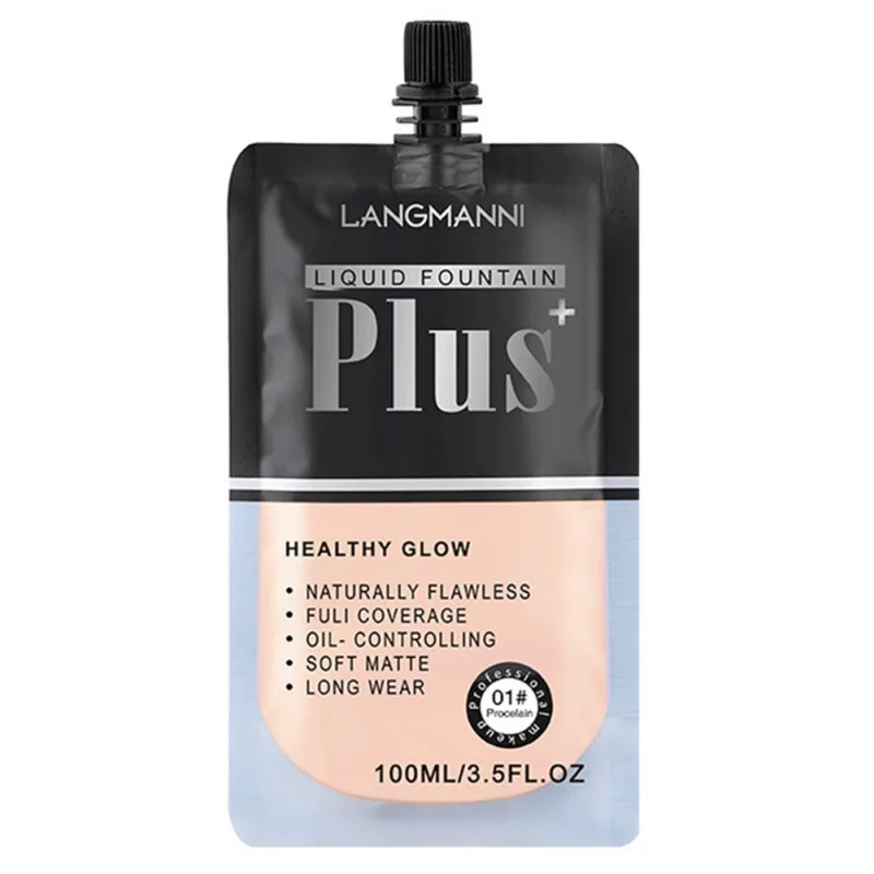 

Жидкая основа под макияж для женщин и девушек, водонепроницаемый тональный крем с полным покрытием для жирной кожи