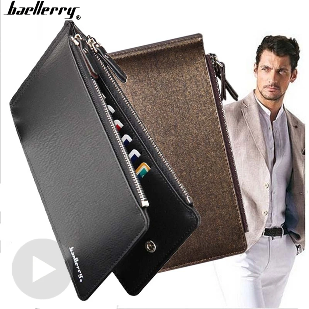 

Деловая Обложка для удостоверения личности и кредитных карт, черный тонкий кошелек для мужчин и женщин, чехол с кармашком для мелочи и телеф...