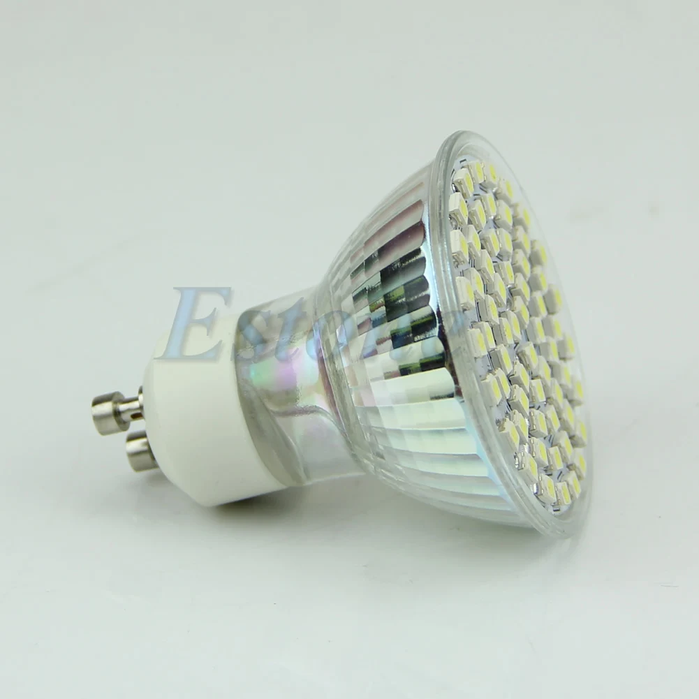 2020 НОВЫЙ GU10 3528 60 LED 220В Базовая энергосберегающая Чистая/теплая белая лампа