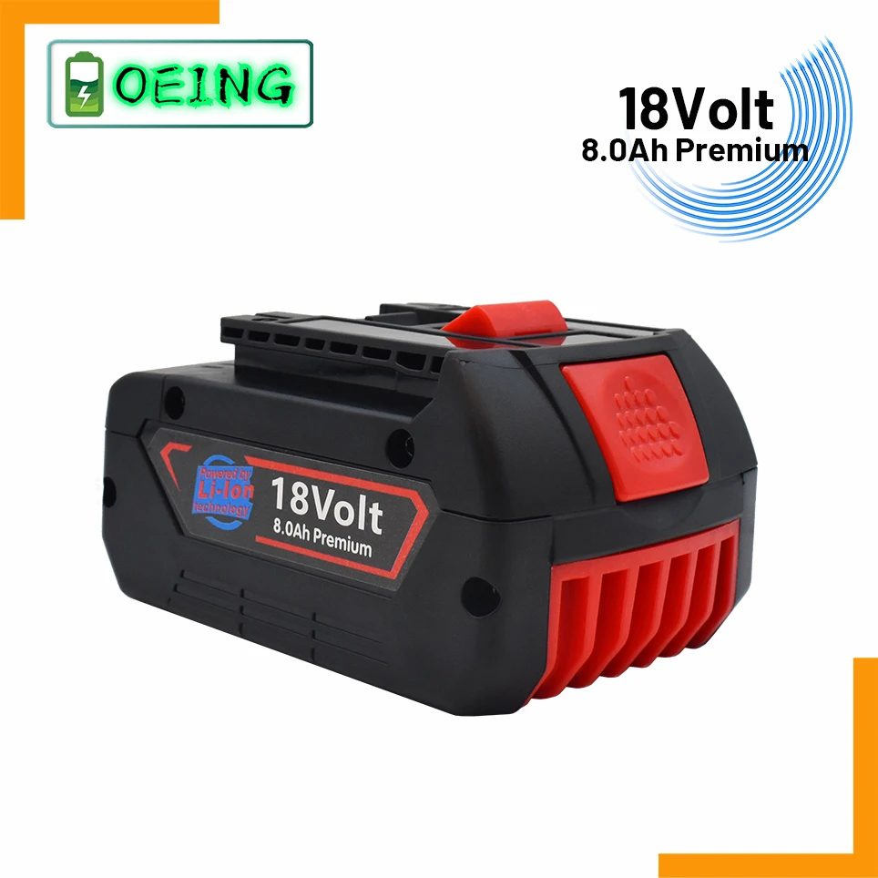 

NEW 100% original for Bosch drill 18V 8.0Ah Li ion battery for Bosch: bat609, bat609g, bat618, bat618g, bat614 + FREE SHIPPING