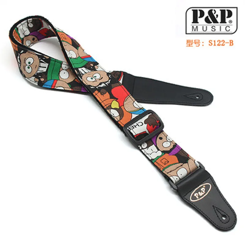 Мультфильм Регулируемый ремень для гитары Cotoon с наконечниками из искусственной