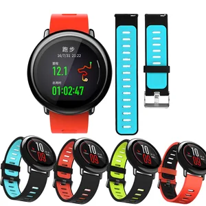 10pcs/pack watch strap for huami amazfit pace smart watch band for amazfit gtr 47mm stratos bracelet 22mm soft silicone strap 1 Item image