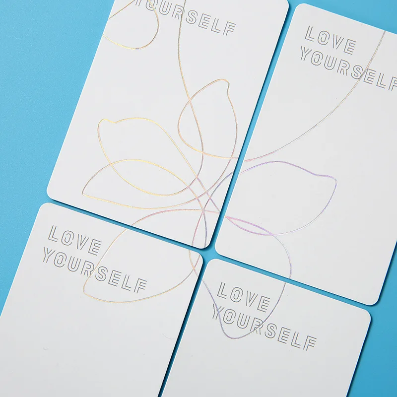 Новые KPOP Bangtan Boys LOVE YOURSELF Her Same фото открытки с блестящими линиями ломо карты LY