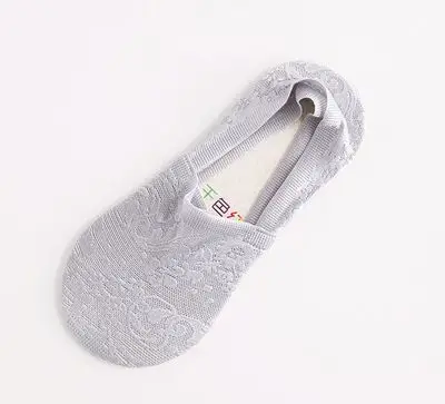 Gray 03 Новые модные летние кружевные хлопковые носки для девушек милые носки ярких цветов в горошек, Элегантные короткие носки для девочек на весну и лето - Цвет: Gray 03