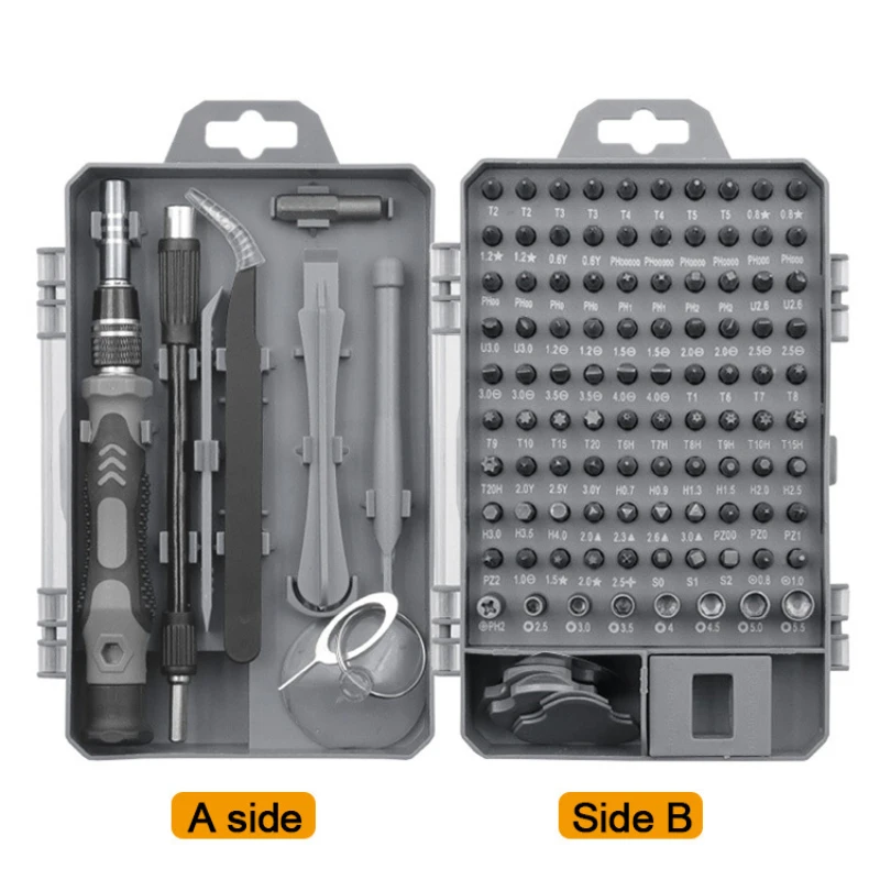 

Multifunction Screwdriver Set 115 135 in 1 Professional Hex Torx PH2 Tips Magnetic Bits Screw Driver Mini Tool Case for Repair