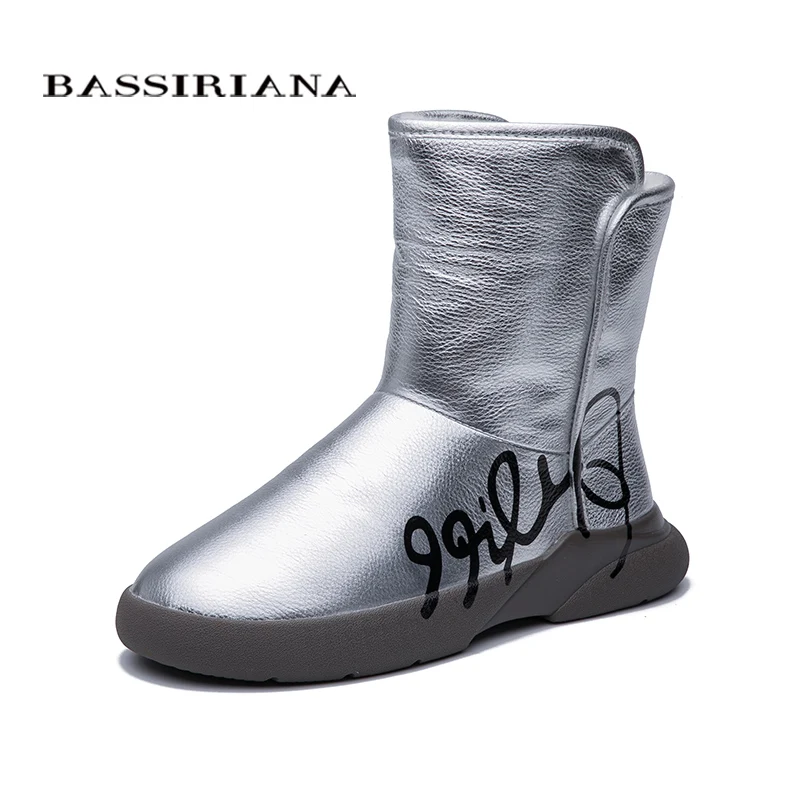 BASSIRIANA новый 2019 подлинные дамы из овчины теплая кожа настоящие волосы зима снег