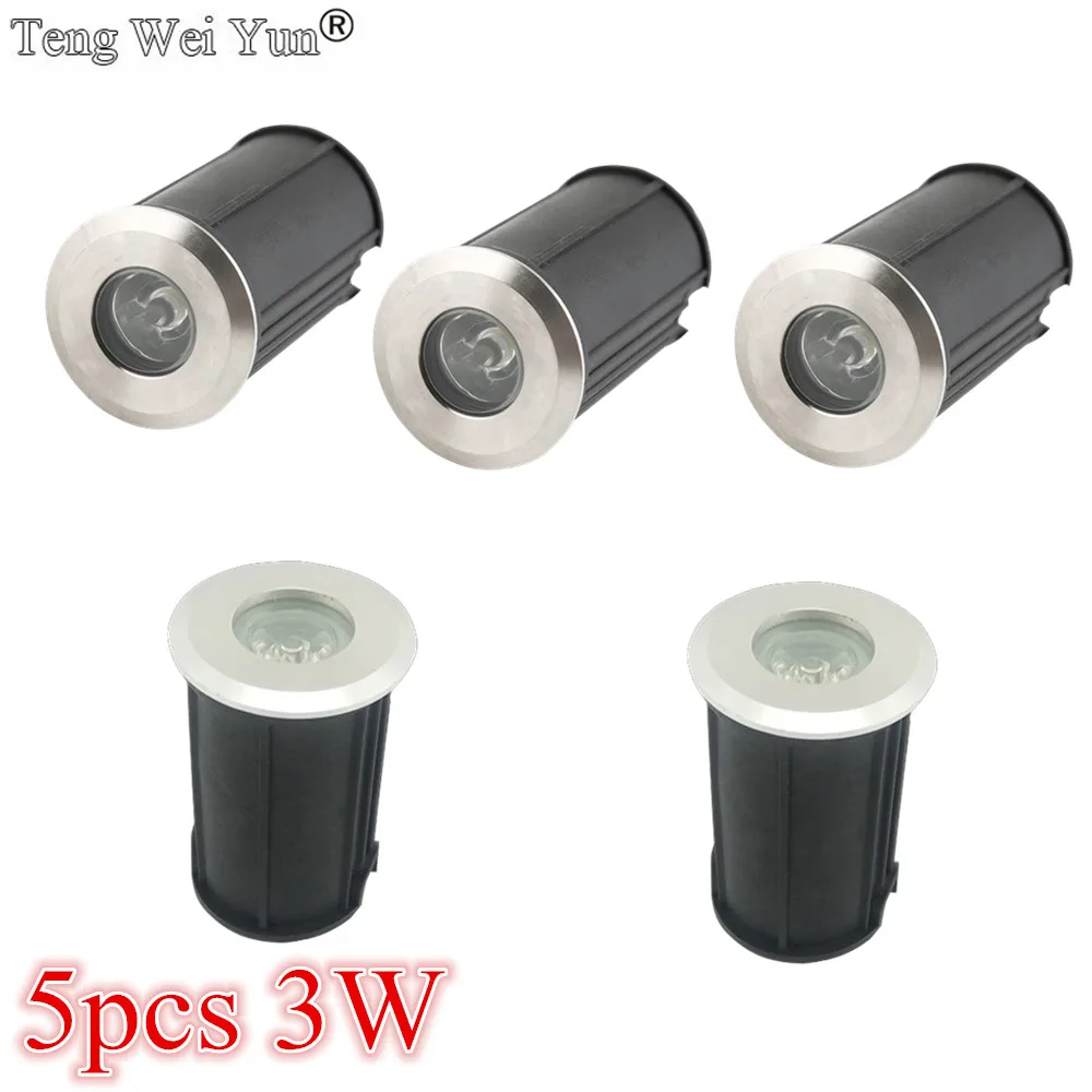 IP68 3 Вт Водонепроницаемый LED подземный свет открытый наземный Сад Путь пол