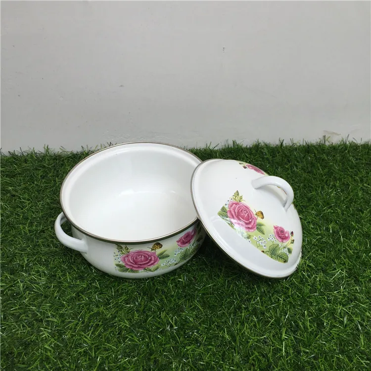 Набор из 5 эмалированных кастрюль для приготовления пищи эмалированная кастрюля