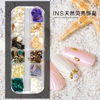 japanese style net red nail art natural shell abalone slices thin thick shiny manicure paillette flakes for nail art decoration