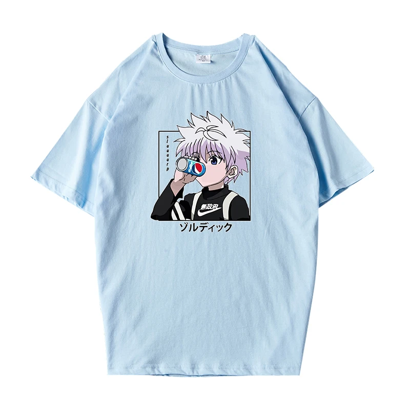 

Cotton Hunter X Hunter T Shirts Men T Shirt Male Hip Hop T-Shirt Printed T Shirts for Woman Streetwear Tees Tops