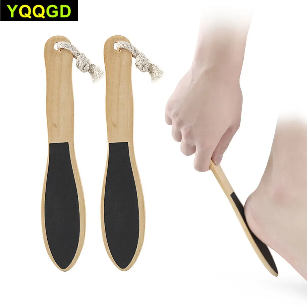 

1Pcs Wooden Double Side Foot File Hard Skin Removal Pedicure Tools Foot Grinding Tool Foot File Manicure Tools