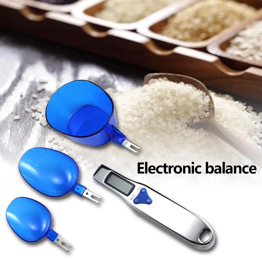 

3Pcs Digital Measuring Scales LCD Display Kitchen Spoon Scale Detachable Replaceable Electronic Measuring Scales Kitchen Gadgets