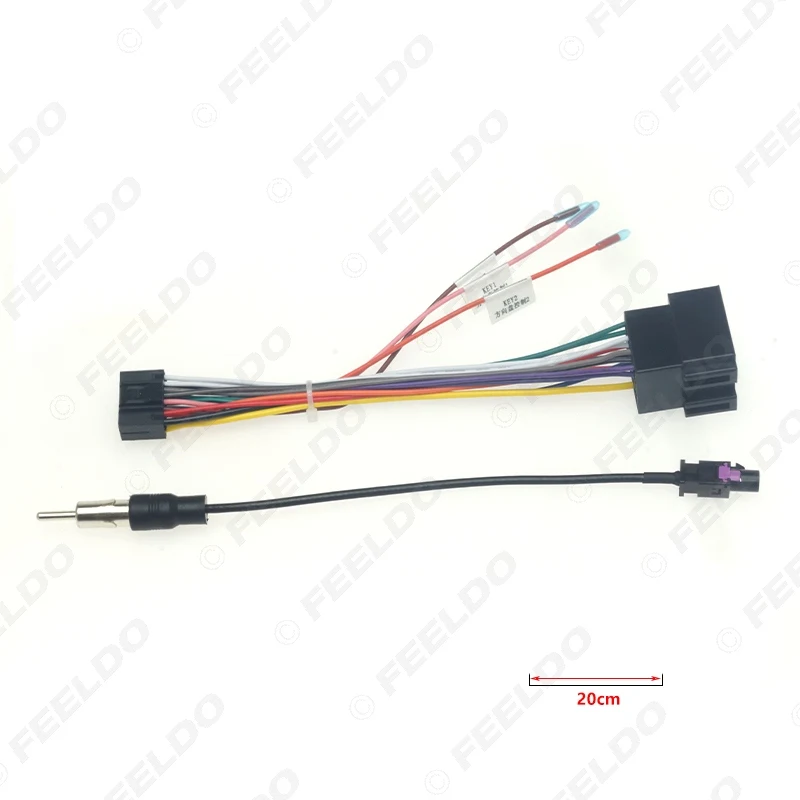 FEELDO 10 шт. автомобильный стерео аудио 16PIN Android кабель питания адаптер для Lada Granta