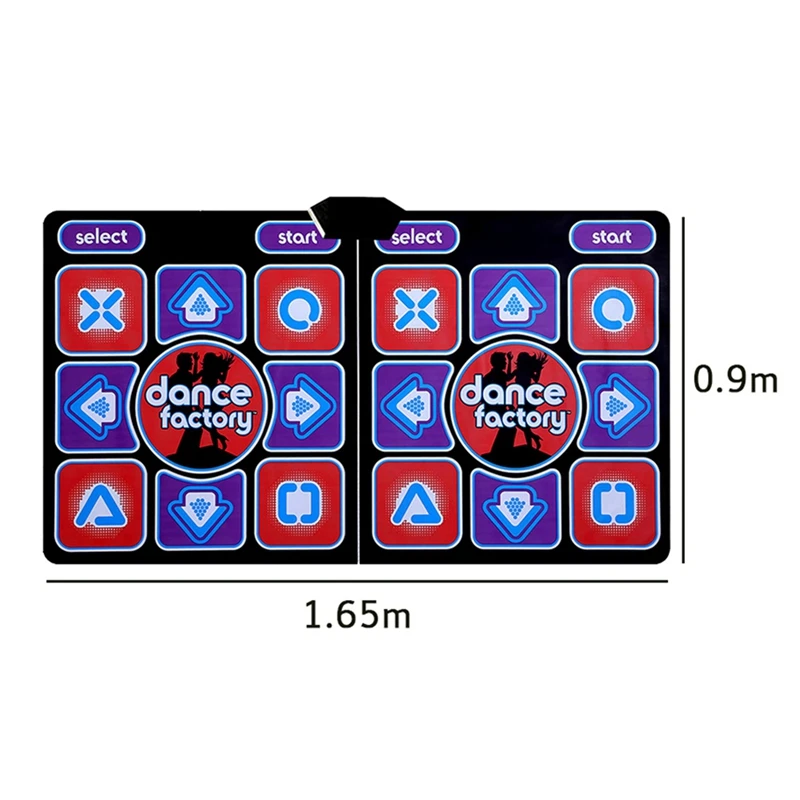

ABGZ-Double Human Dance Blanket Pads Computer Tv Slimming Dancer Blanket Mat Pad With Two Handle