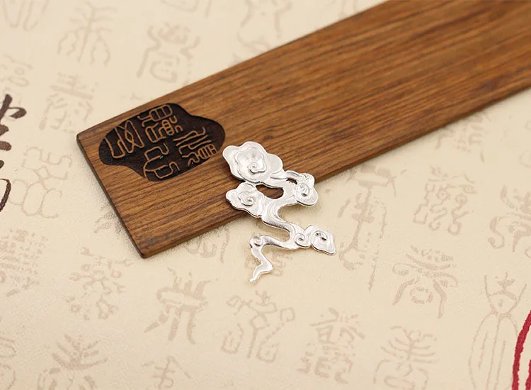 Кулон из стерлингового серебра 100% пробы s925 модный стиль резные облака аксессуары