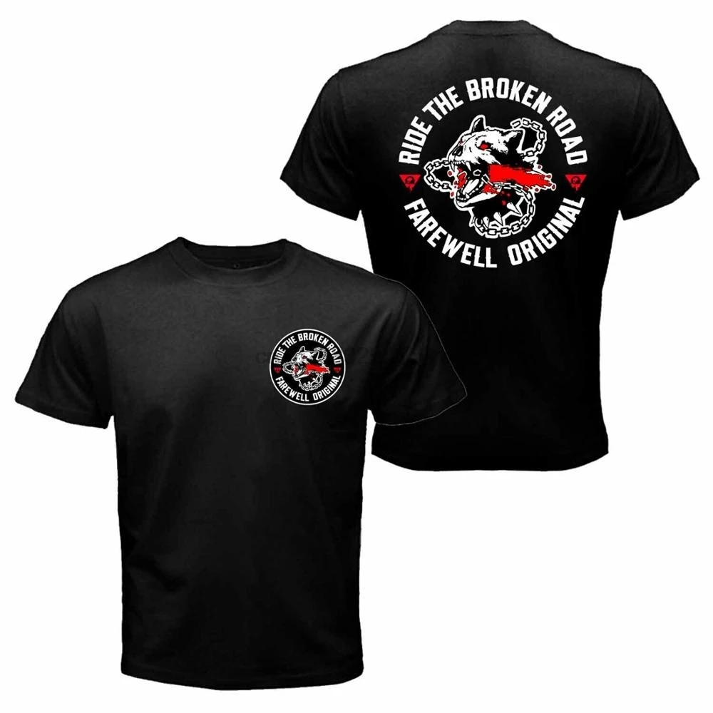 

New Days Gone Mongrel Mc Motorcycle Ride The Broken Road Deacon T-Shirt Good Quality Cotton Men T Shirt
