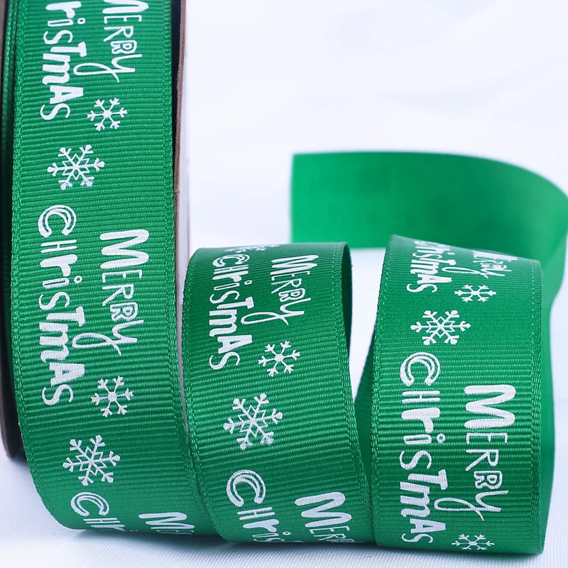 Рождественская лента 10 ярдов 25 мм подарочная упаковка сделай сам сатиновые ленты