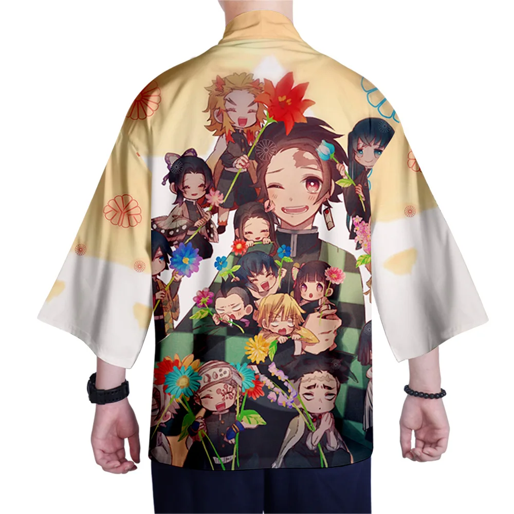 XXS-4XL Мужская кимоно кардиган рубашка Харадзюку уличное тонкое пальто верхняя