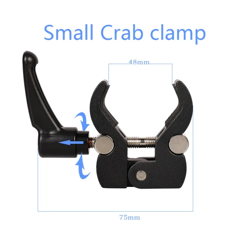 Супер зажим для камеры черного цвета быстросъемный трубы трубный музыкальных