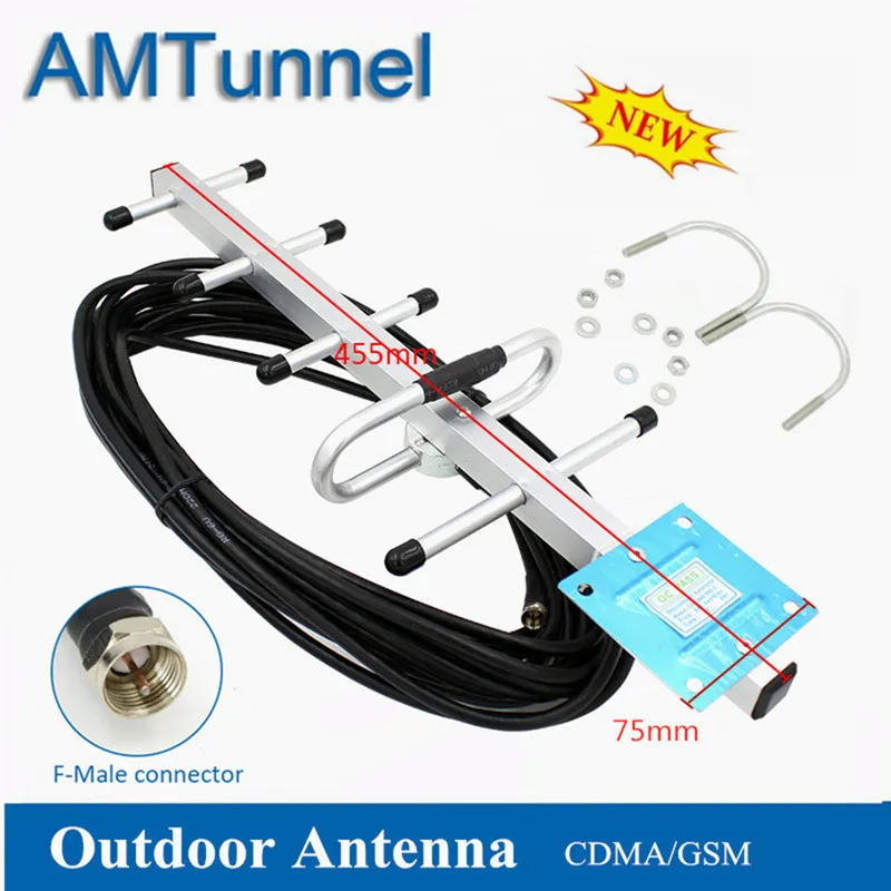 GSM антенна 868MHz yagi наружная антенна 915MHz направленная 8dBi с кабелем 10m F Штекерный разъем