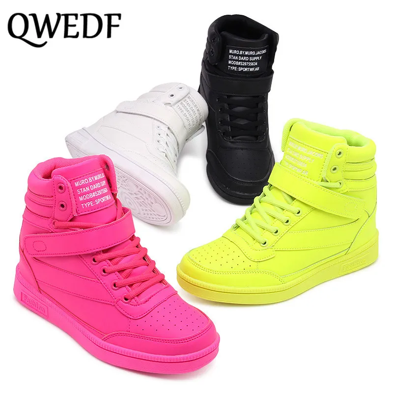 QWEDF женская повседневная обувь Эспадрильи Обувь на скрытой платформе визуально