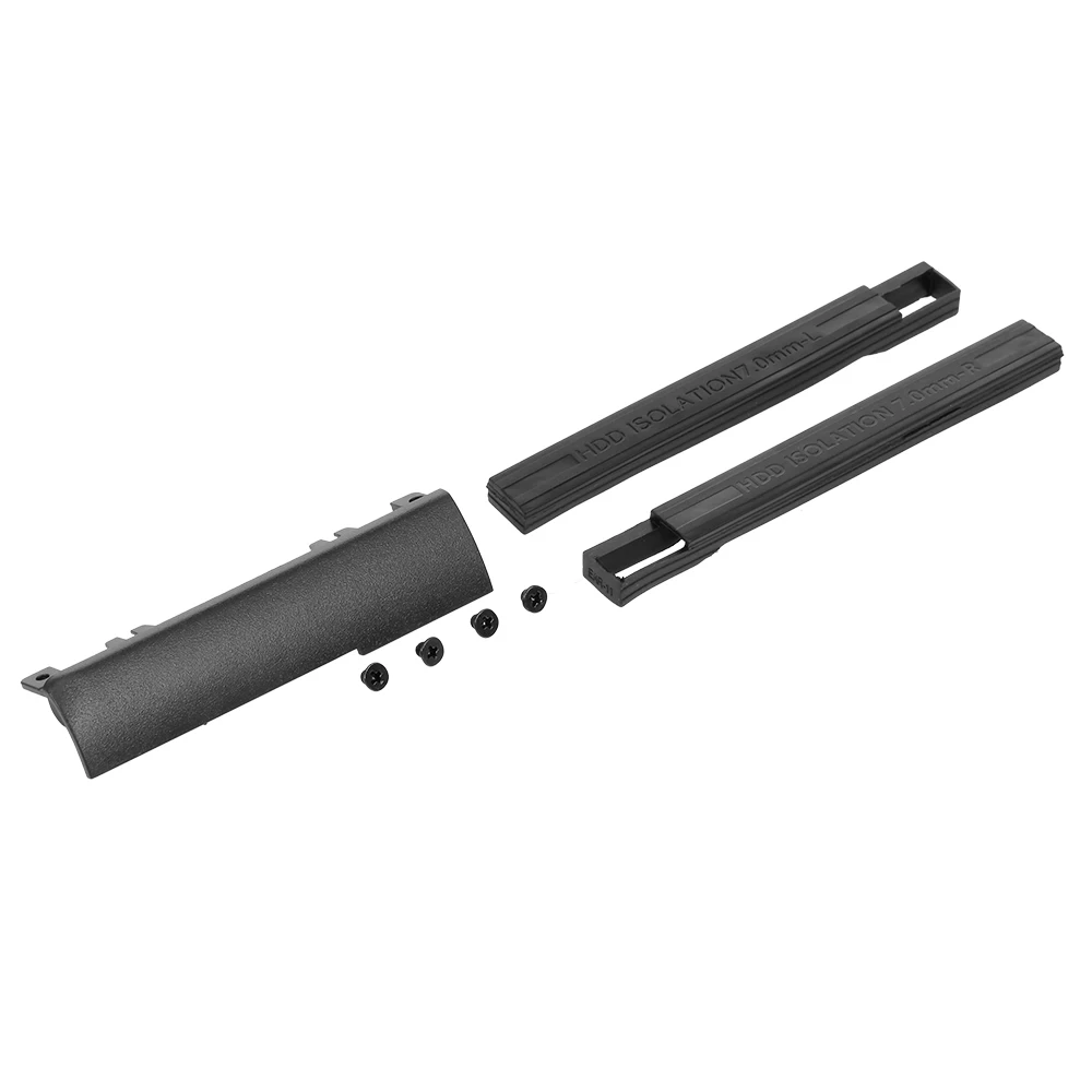 1 шт. Новый карман для жесткого диска крышка + 7 мм HDD изоляция резиновые рельсы