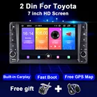 Автомагнитола 2 Din, Android 10, мультимедиа для Toyota Terios, Old Corolla, Camry, Prado RAV4, аудио, стерео, GPS-навигация, головное устройство 2 Din