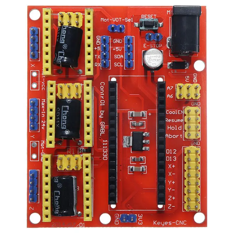 Многоцветная Смола CNC Щит V4 Плата расширения для arduIno гравер машина драйвер 3D