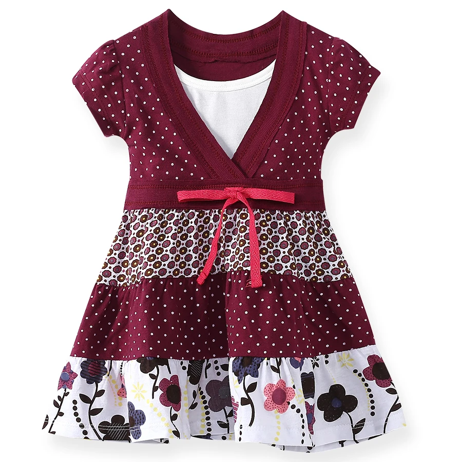 SheeCute-Vestido de manga corta para ni&ntilde;as, ropa de estilo bohemio, SCD029-0