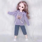 16 Кукла Одежда Костюм 28 см кукла аксессуары кружевное платье плюшевый кролик с шляпой для куклы 12 дюймов