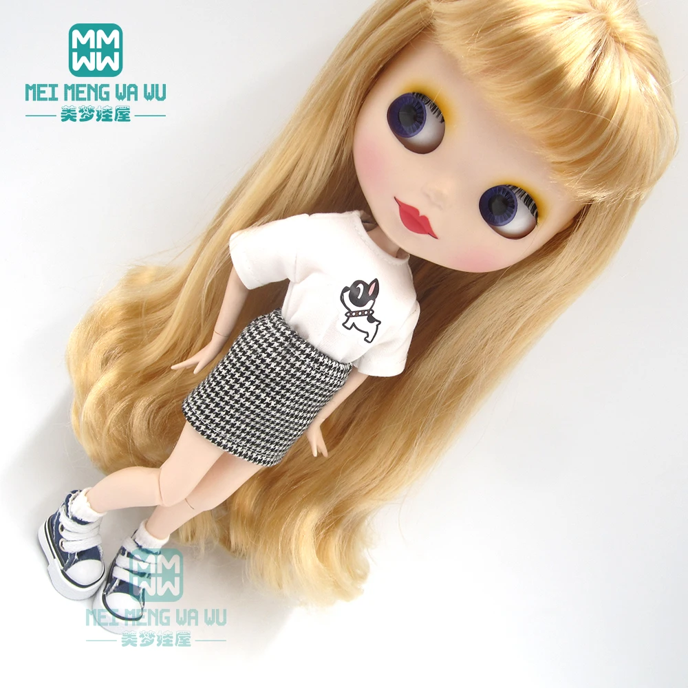 Одежда для кукол блайз 1 шт. модная футболка трапециевидные шорты аксессуары