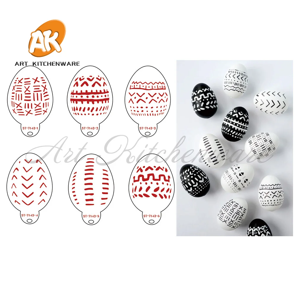 

Новые Пасхальные яйца, инструменты для выпечки помадки для тортов, трафарет для украшения помадки