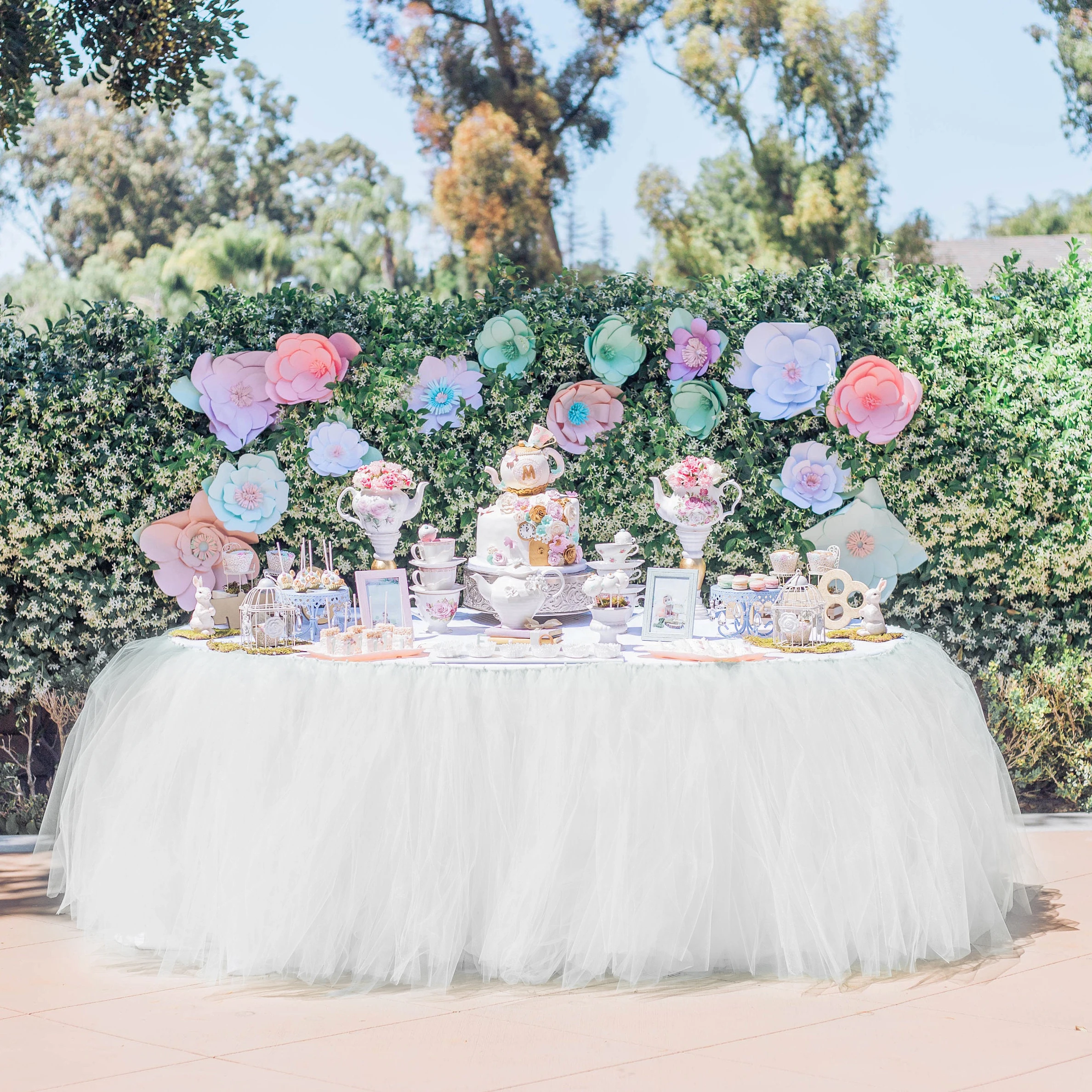 Юбка пачка для стола тюлевые скатерти и салфетки Рождественский Декор