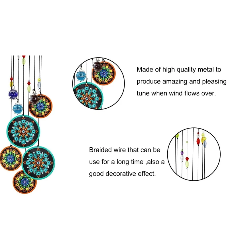 Колокольчики ветра для наружных металлических колокольчиков с настроенным