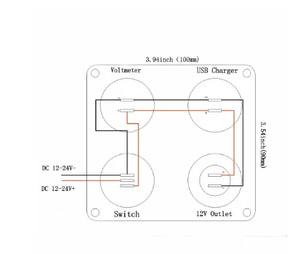 Зарядное устройство с двумя USB разъемами 2 1 A + 12 В выключатель без выключения