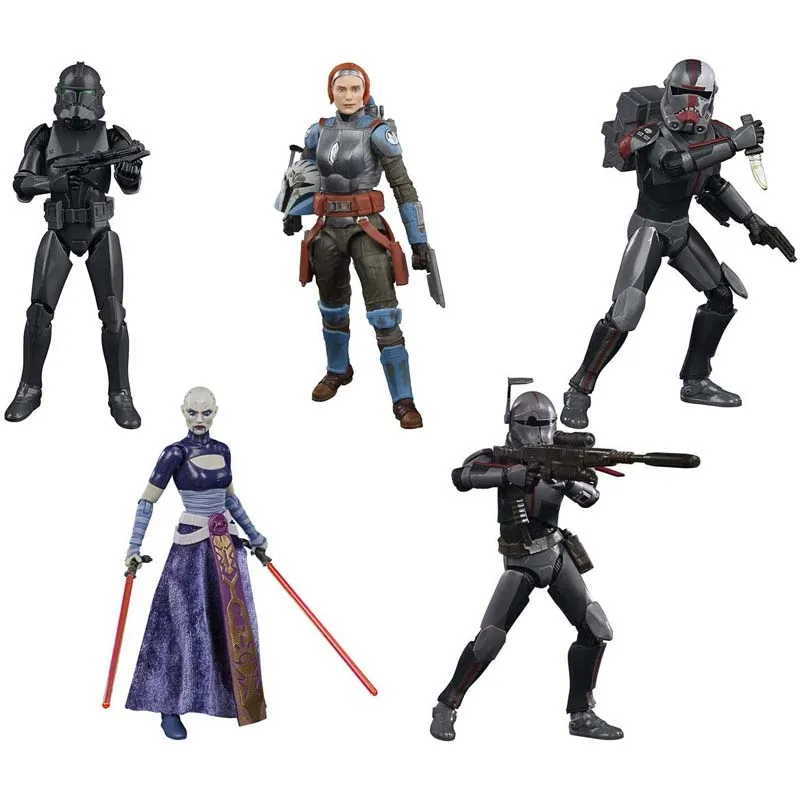 6inch Hasbro Star wars Bo-Katan Asajj Ventress Crosshair Squad Trooper Anime Figure Toys Dolls Child Birthday Gift toys