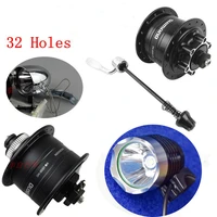 bike front bearing dynamo 6v 3w 32holes power generation with led head lamp alloy bicycle part 2020
