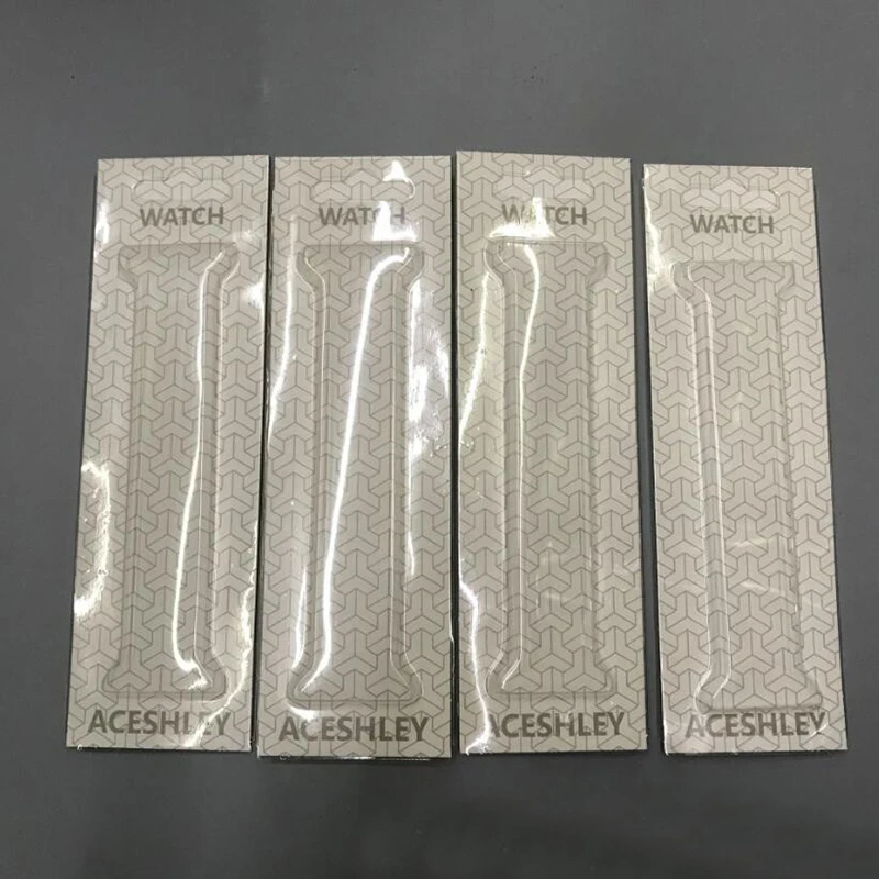 Дешевая Простая Бумажная посылка вочная коробка для ремешка часов 38 мм 40 42 44