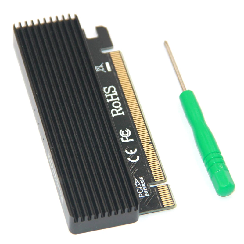 

M.2 NVME SSD adapter M.2 to PCIE 3.0 X16 controller card M key interface