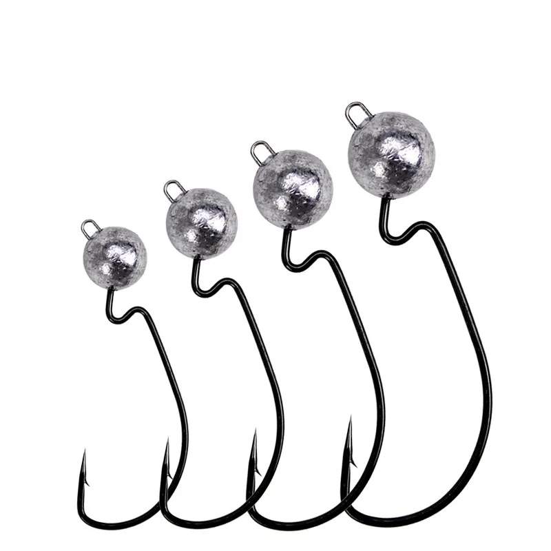 1 шт. рыболовный крючок с открытым свинцовым крючком 3. Искусственная яркость 7 г 10