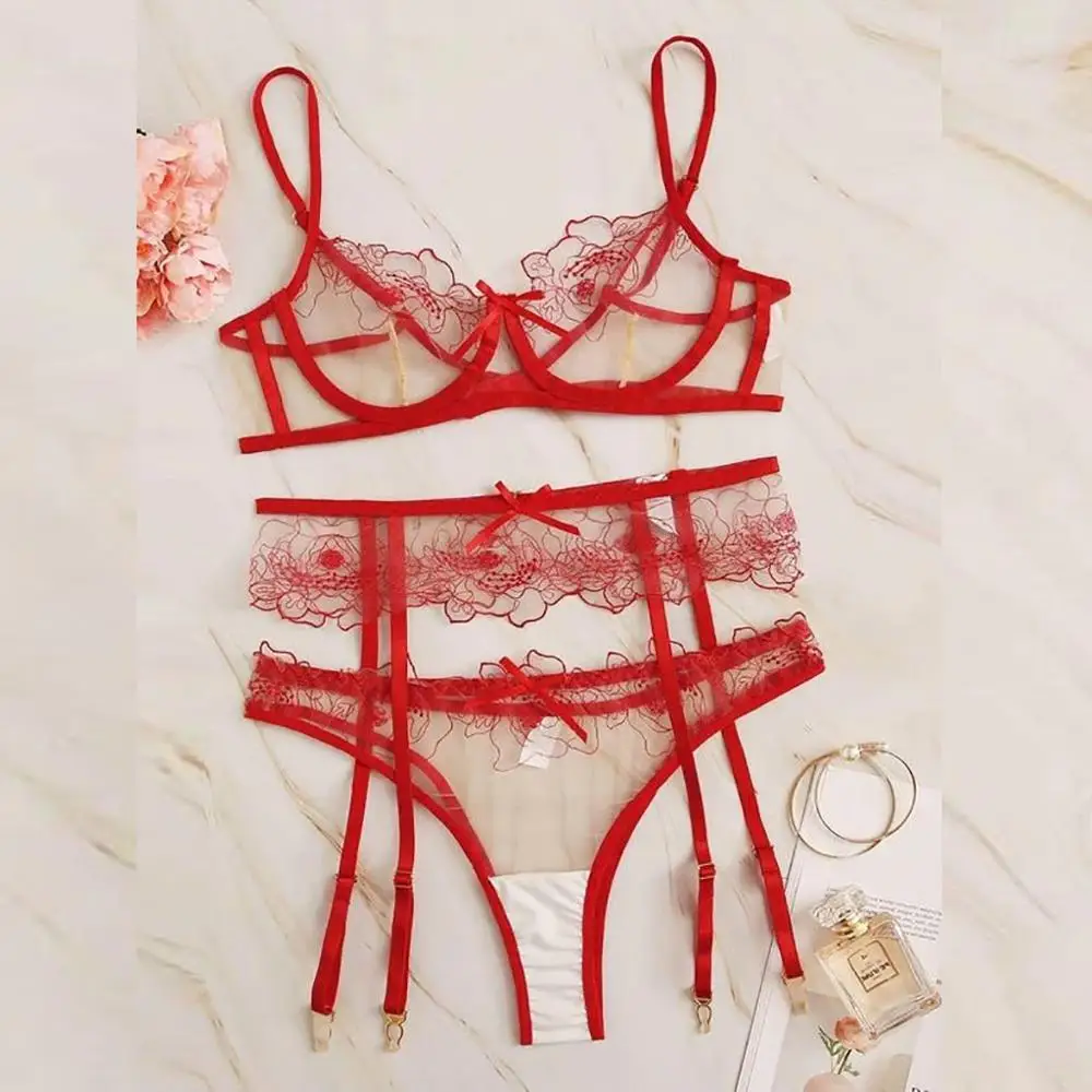 2019 Сексуальное Женское Прозрачное нижнее белье корсет кружевное прозрачное на