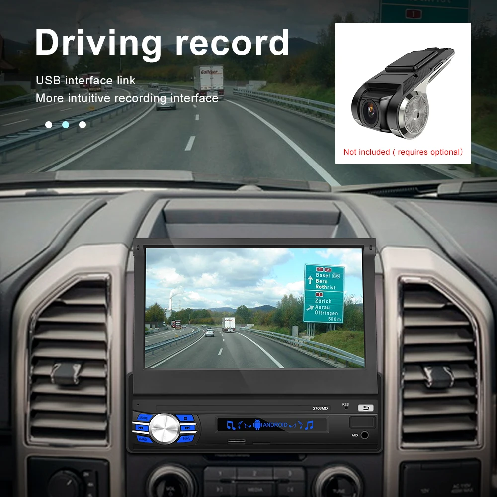 Автомобильный мультимедийный плеер Podofo универсальная мультимедийная система на