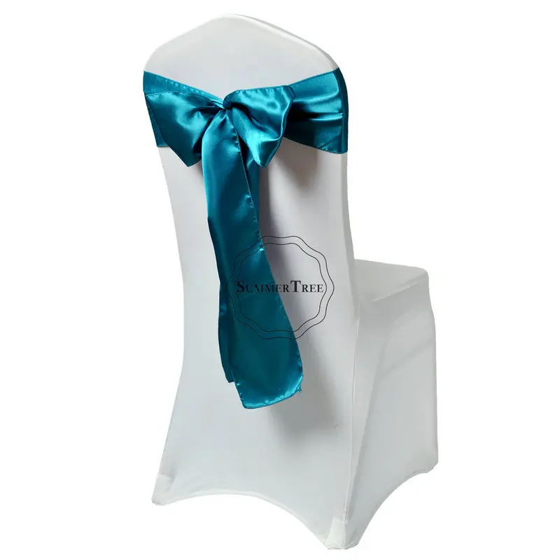 6inch x 108inch Satin Chair Sash Bow Ties Band Cover Banquet Wedding Party Birthday Bridal Shower Design Decoration 15cm 275cm - купить по