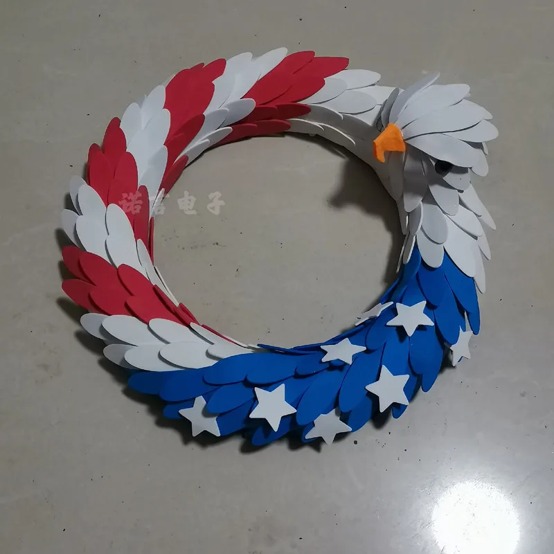 Американский венок независимости 10 дюймов американский флаг украшение для двери