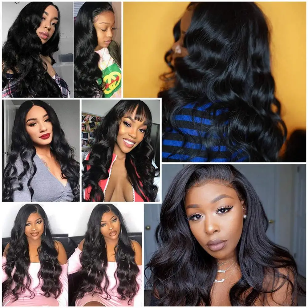 

HD Transparent Lace Frontal Wig Body Wave 13x6 Lace Front Wigs Pre Plucked With Baby Hair Brazilian Human Hair Lace Frontal Wigs